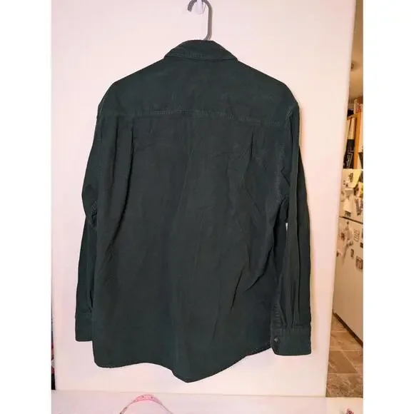 Levi's 100% Cotton Men's Size Large Green Button-Up Shirt - Picture 2 of 5